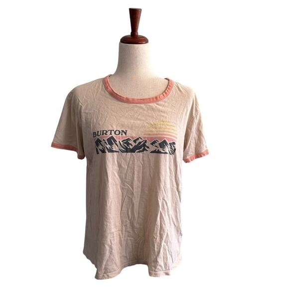 Burton Organic Cotton Womens Tee Size Large “Ashmore” Short Sleeve Tshirt - Picture 1 of 8